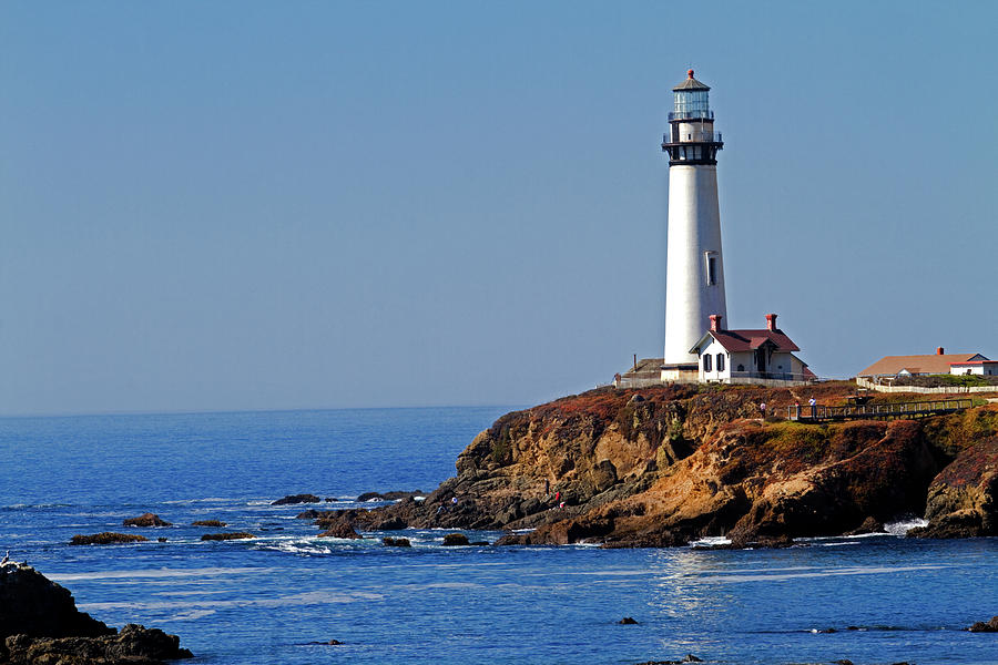 Pigeon Point Lighthouse At Pescadero Photograph by Mark Miller Photos