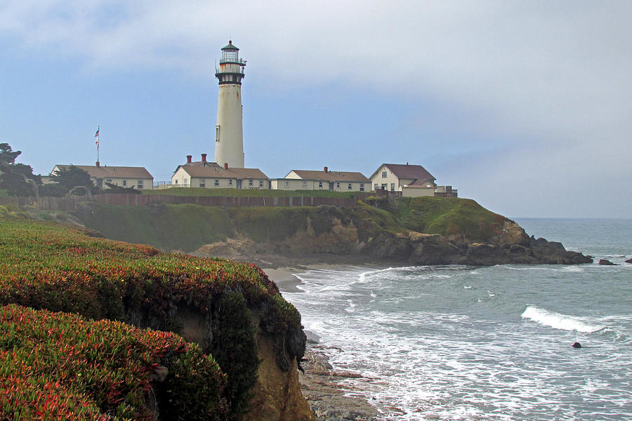 Pigeon Point Lighthouse California Painting By Robert Gerdes | Fine Art ...