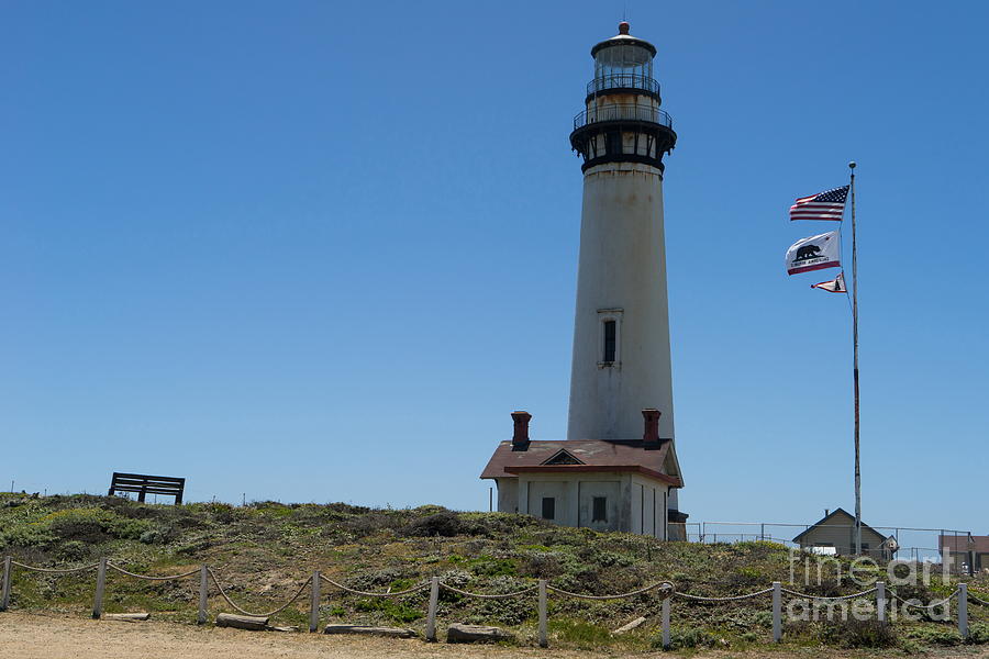 Pigeon Point Lighthouse in the Coast of California DSC1260 Photograph by Wingsdomain Art and Photography