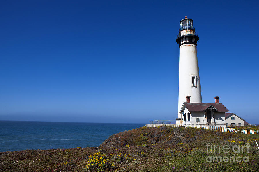 Pigeon Point Lighthouse Pacific Ocean Pescadero California Photograph ...