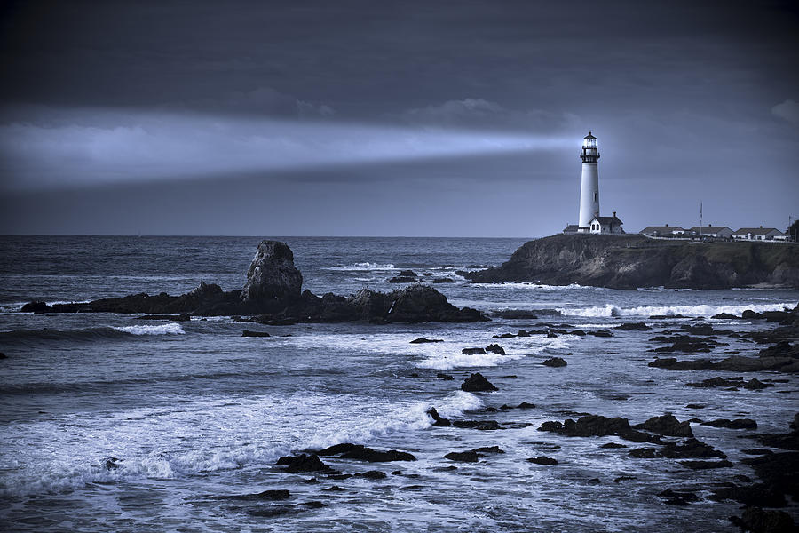 Pigeon Point lighthouse USA, California, Big Sur Photograph by Pgiam