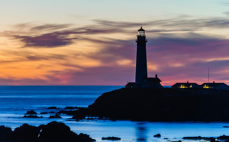 Sunset Photograph - Pigeon Point Sunset by Mike Ronnebeck