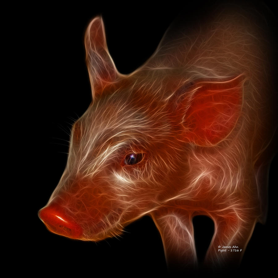 Piglet 1716 F Digital Art by James Ahn