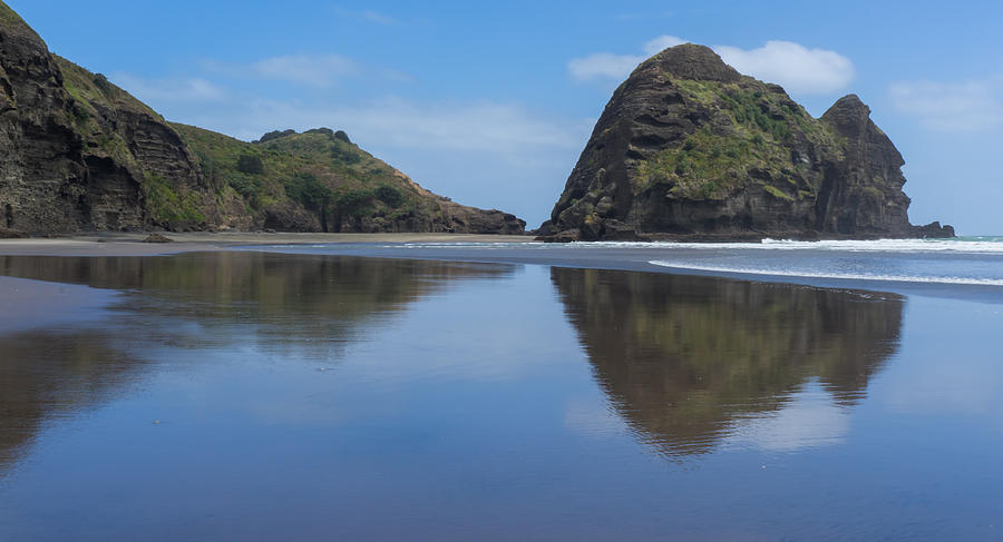 Piha Beach in the Spring Photograph by Weir Here And There