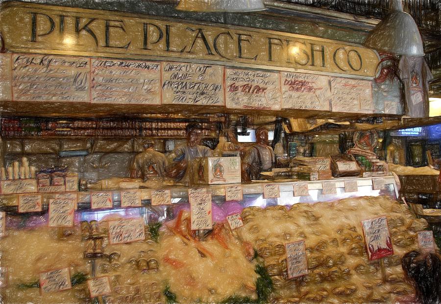 Pike Place Fish Company Photograph by Bill Howard