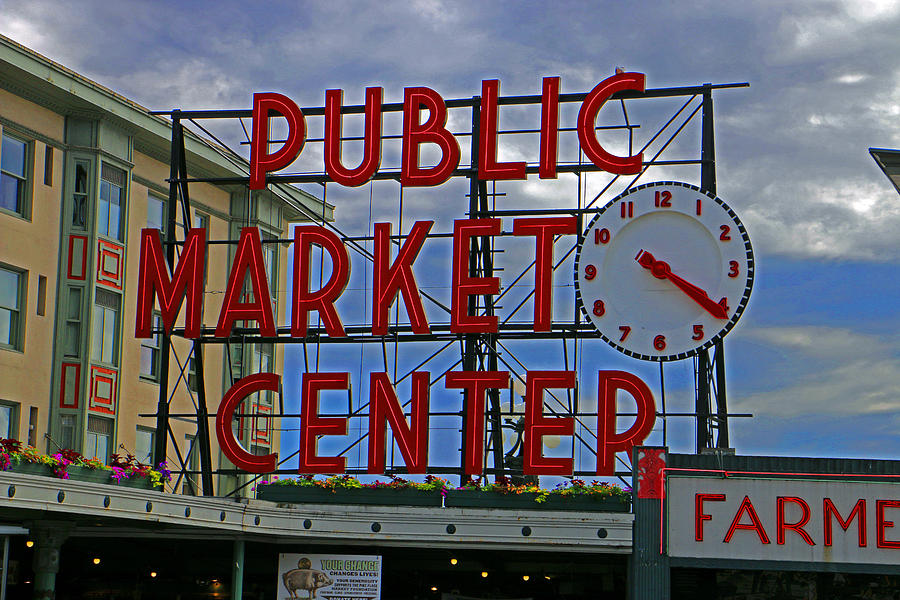 Fish Photograph - Pike Place Market by Brad Walters