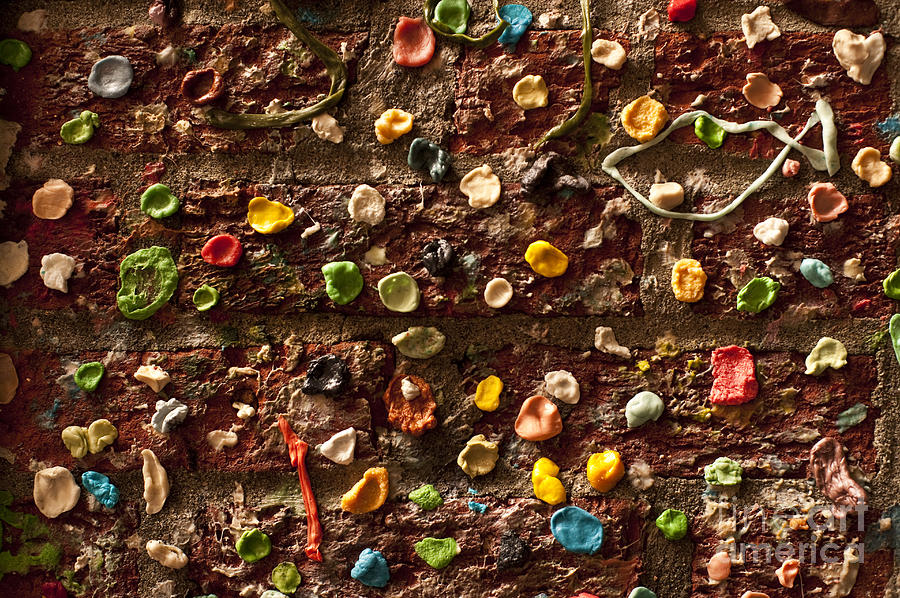 Pike Place Market Gum Wall In Alley Photograph by Jim Corwin