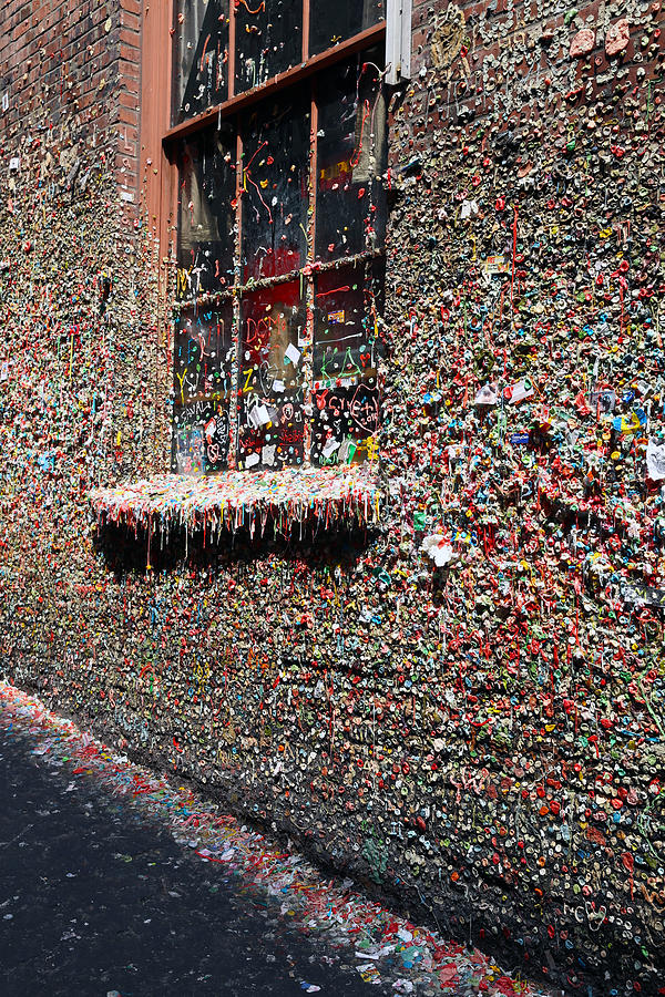 Pike Place Market Gum Wall Photograph by Tony Weber - Fine Art America