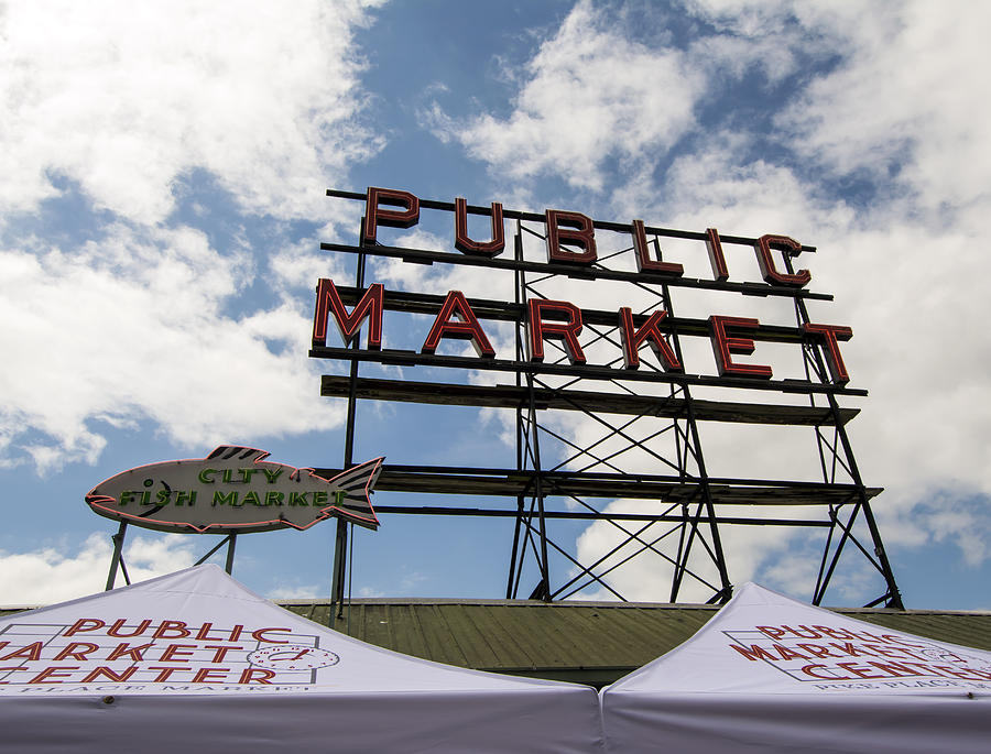 Seattle Photograph - Pike Place Public Market by Michael DeMello