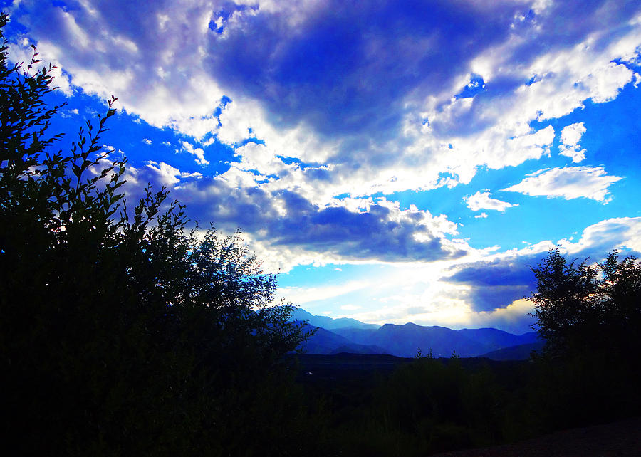 Pikes Peak Behind Silhouette 1 Photograph by Korynn Neil - Pixels