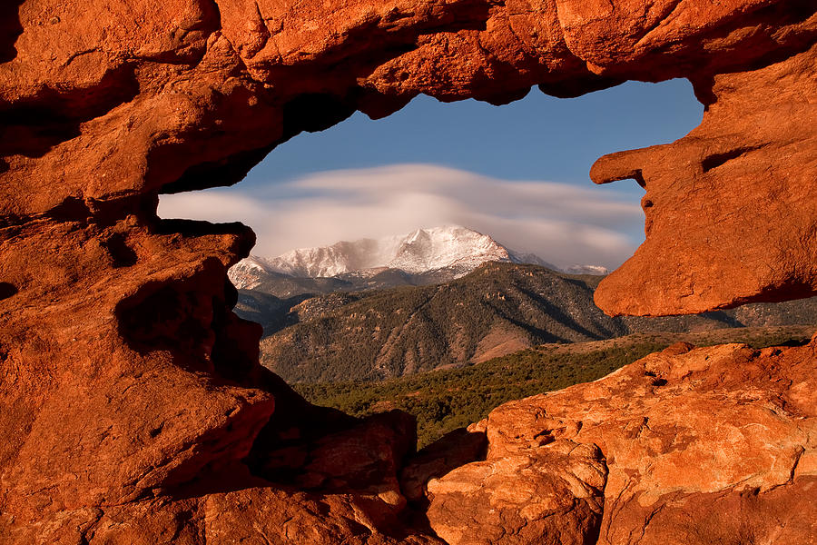 Pikes Peak Framed Photograph by Ronda Kimbrow