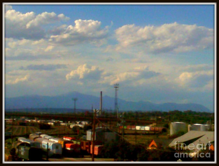 Pikes Peak From Downtown Pueblo Framed Photograph by Kelly Awad