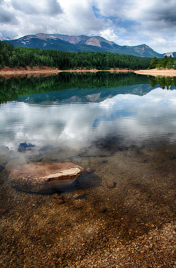 Landscape Photograph - Pikes Peak Reflecting by Kevin Ahrens