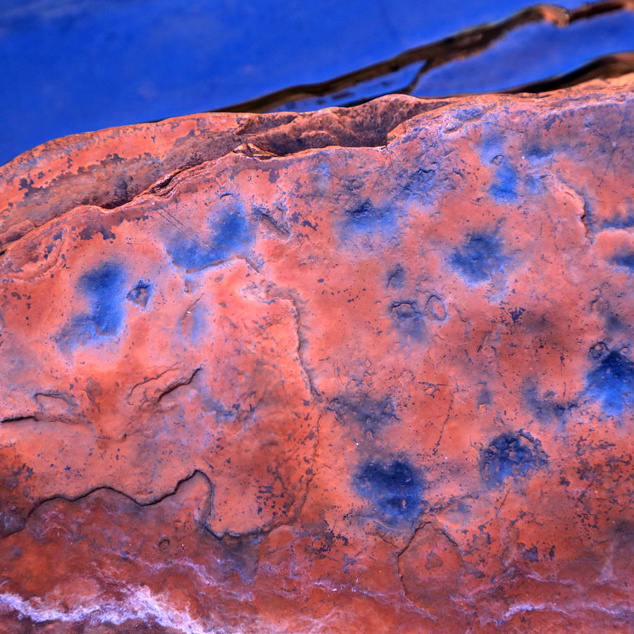Blue Photograph - Pilbara Rock 1 by Paul Peach