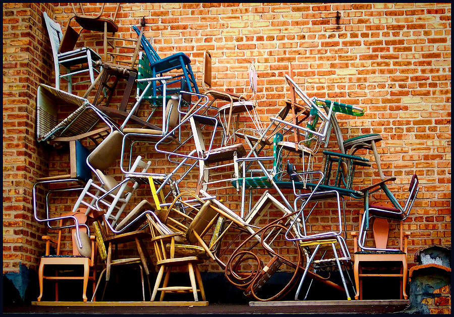 Pile Of Chairs Photograph By Jeffrey Platt