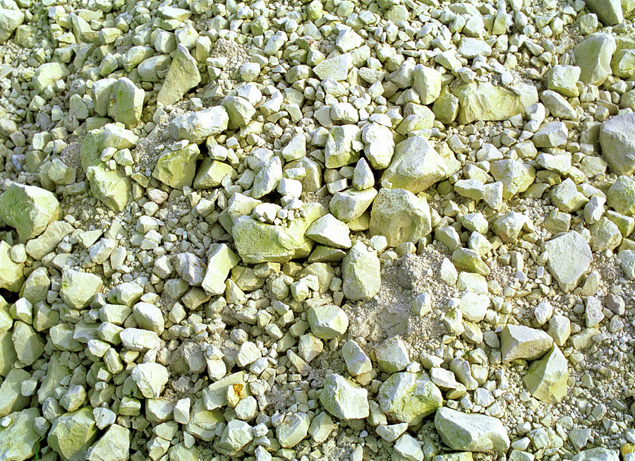 Pile Of Chalk For Spreading On Fields Photograph by Pascal Goetgheluck ...