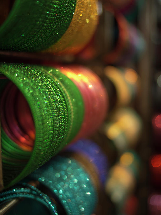City Photograph - Piles Of Bangles Are Stacked by David H. Wells