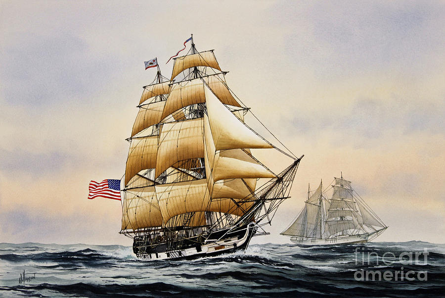 Sailing Vessel PILGRIM Painting by James Williamson