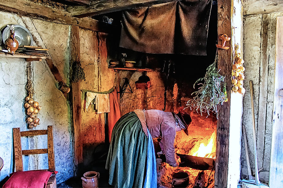 Pilgrim Ladies Kitchen Amenities Photograph by Constantine Gregory