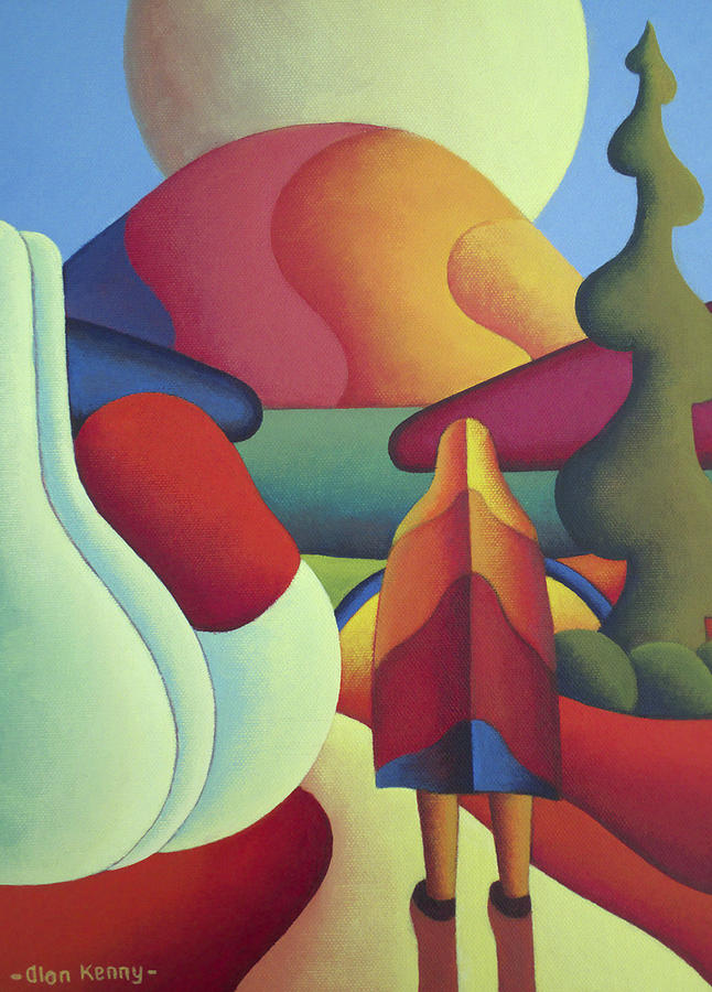 Pilgrimage To The Sacred Mountain 3 Painting by Alan Kenny