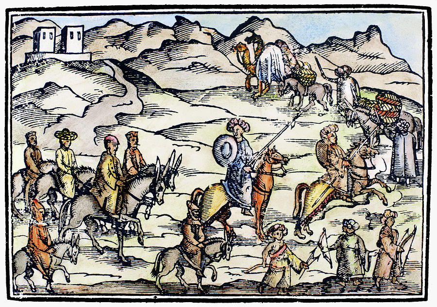 Pilgrims, 17th Century Painting by Granger
