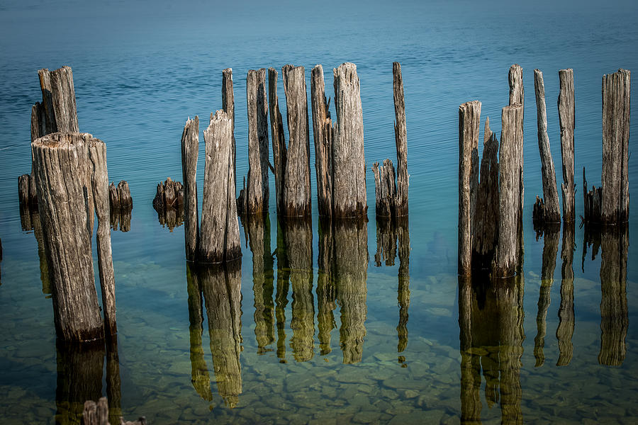 Lake Michigan Photograph - Pilings by Paul Freidlund