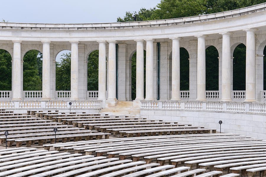 Pillars in an amphitheater Photograph by Brandon Bourdages