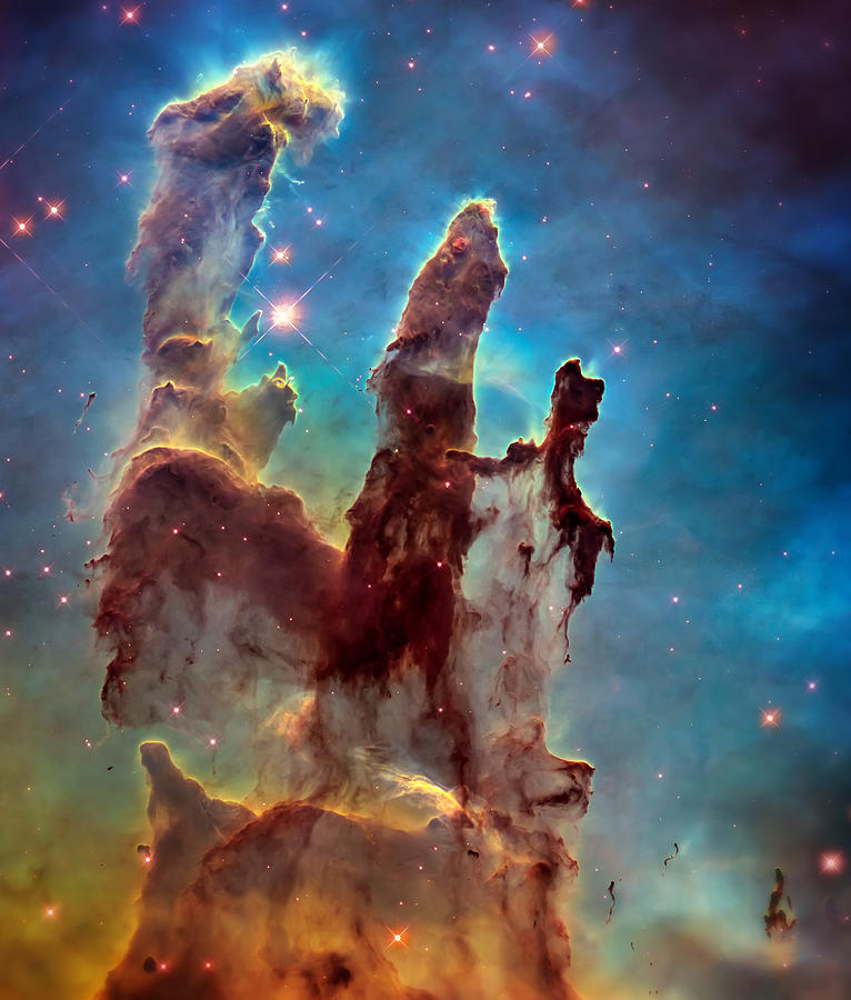 Pillars Of Creation Photograph - Pillars of Creation in High Definition Cropped by Jennifer Rondinelli Reilly - Fine Art Photography