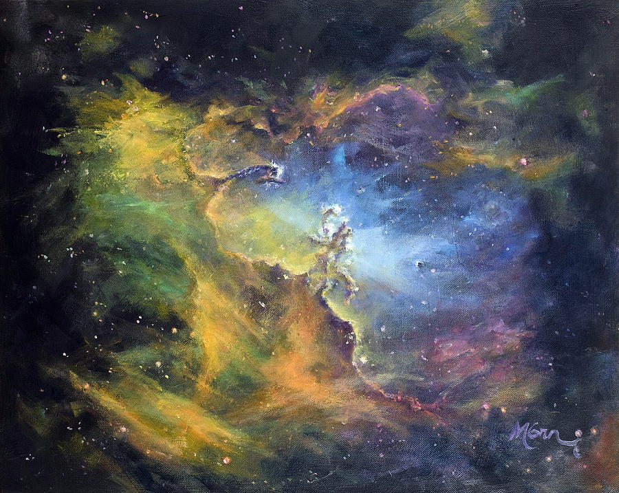 Space Painting - Pillars of Creation by Marie Green