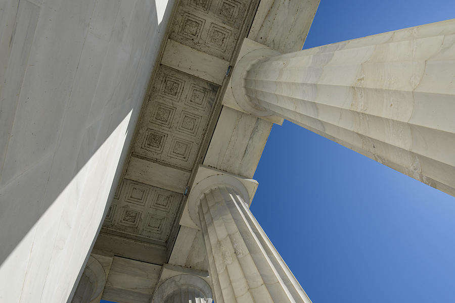 Pillars of the Lincoln Memorial Photograph by Brandon Bourdages