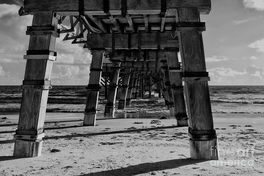 Pillars Sand and Waves Photograph by Deborah Benoit