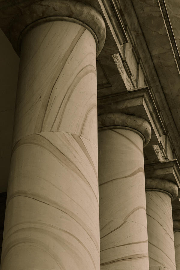 Pillars Symbolizing Law Education and Government Photograph by Brandon Bourdages