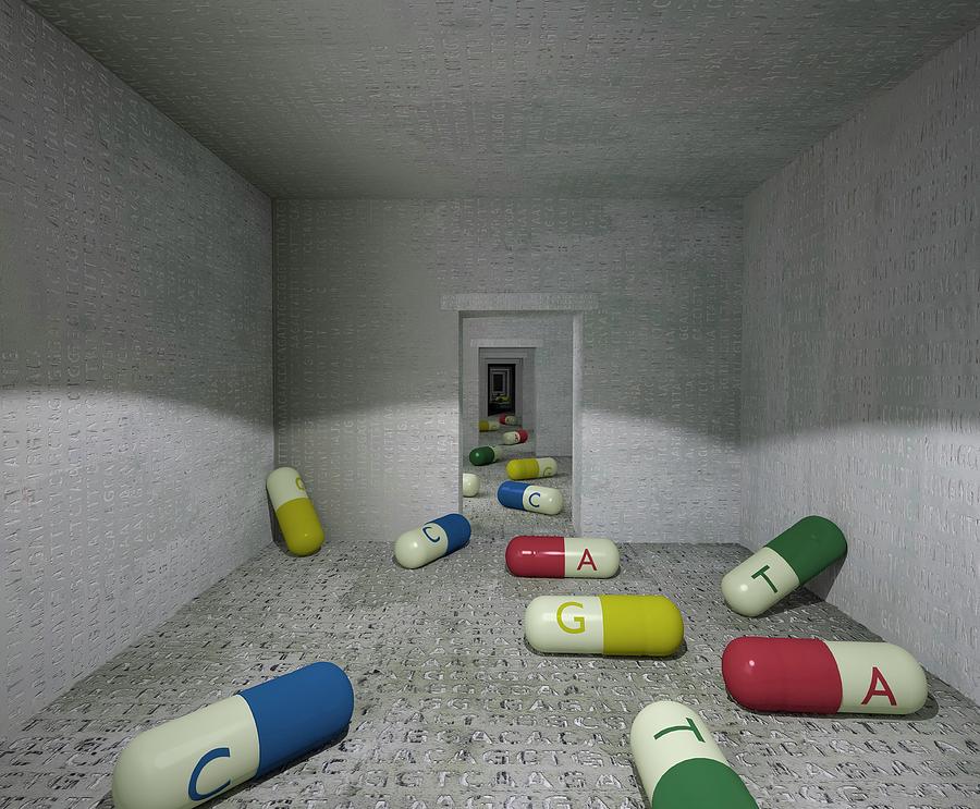 Pills And The Human Genome Photograph by Robert Brook