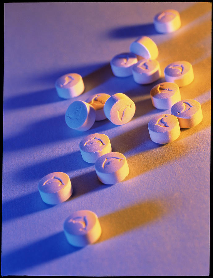 Pills Containing The Drug Ecstasy Photograph by Cordelia Molloy/science Photo Library