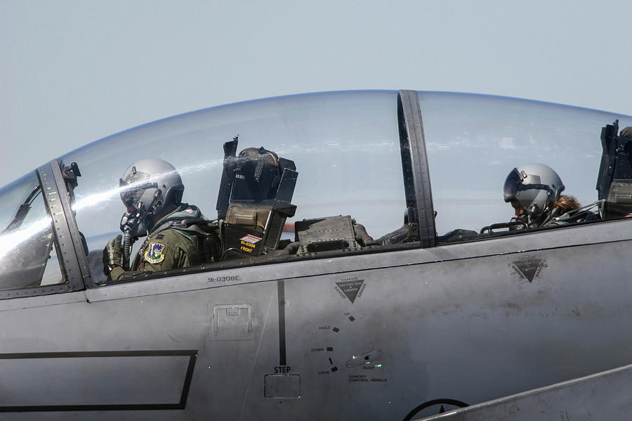 Pilot And Female Weapon Systems Officer Photograph By Timm Ziegenthaler