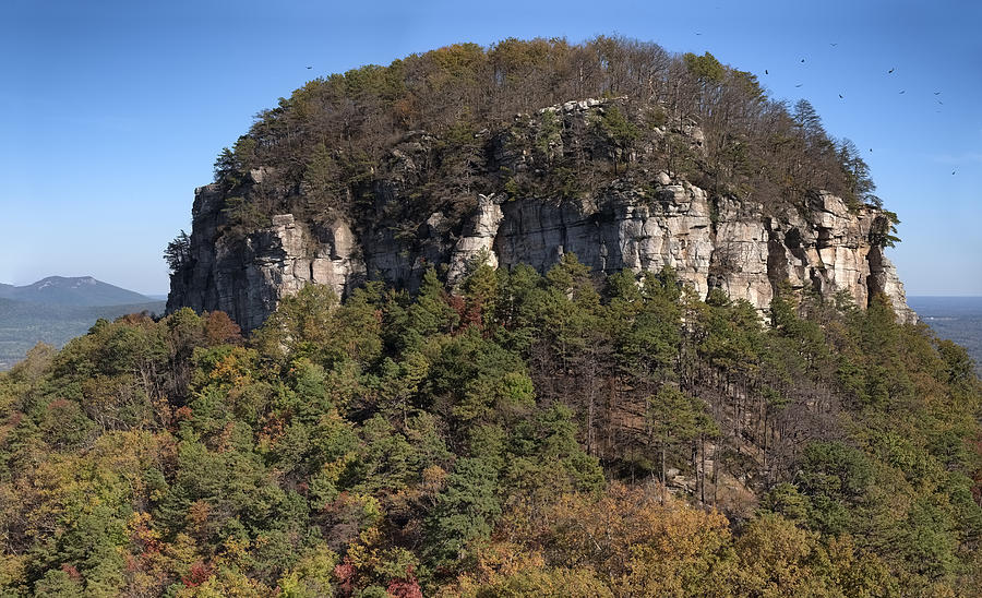 Pilot Mountain in Fall Pano 3 Photograph by Patrick Lynch - Fine Art ...