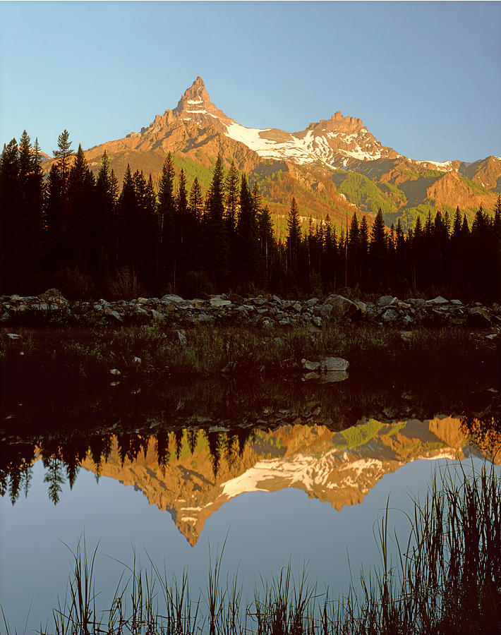 1A9209-Pilot Peak and Index Peak Reflect Photograph by Ed  Cooper Photography
