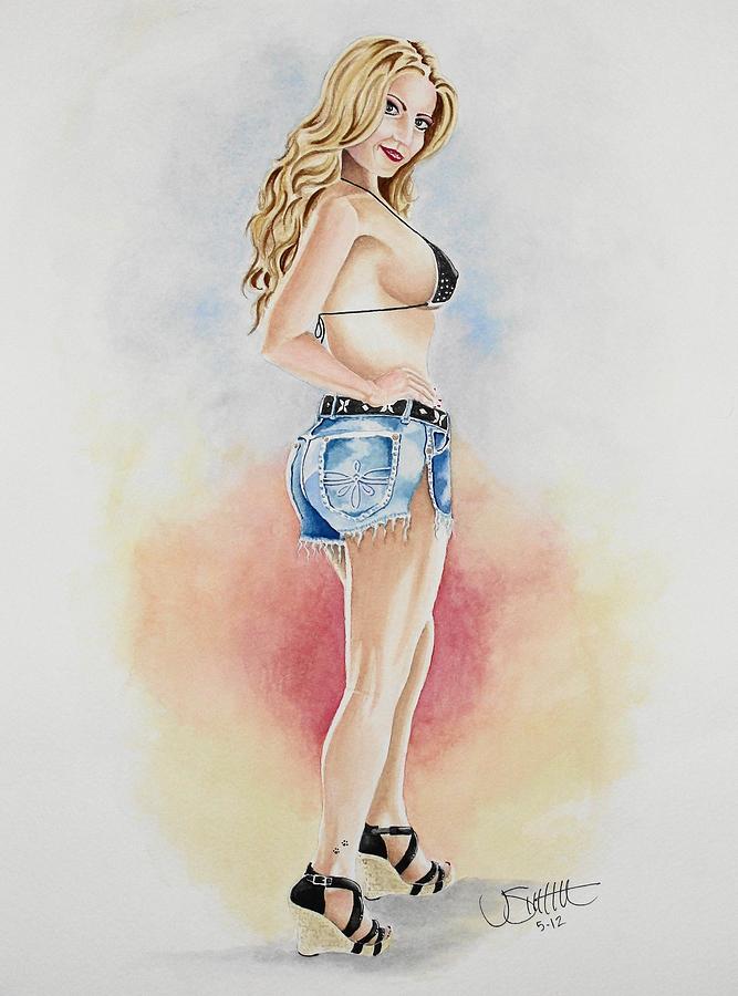 Pin Up Painting by Jimmy Smith