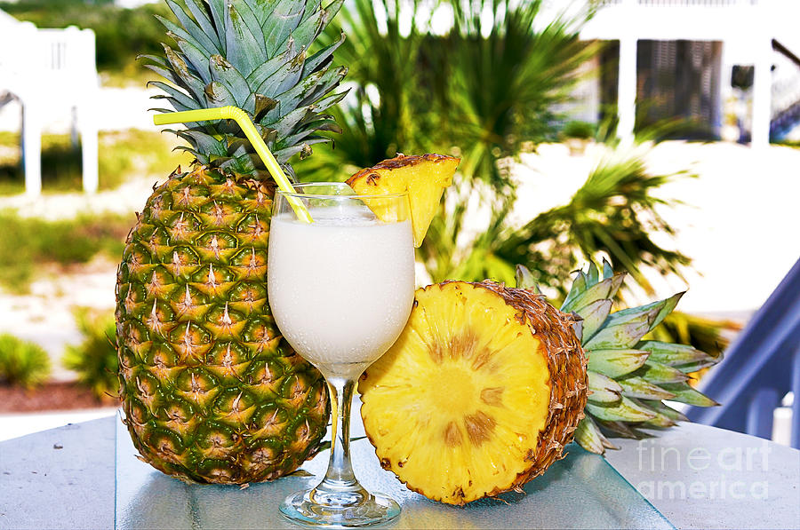 Pina Colada with Pineapple Photograph by Danny Hooks