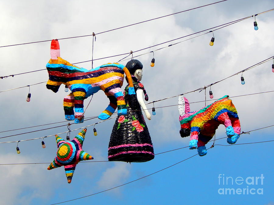Pinata Lanterns Of The Sky Cozumel Mexico Photograph by Michael Hoard