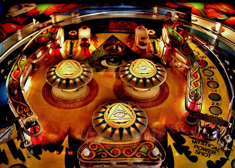 Pinball All Seeing Eye Photograph by Benjamin Yeager