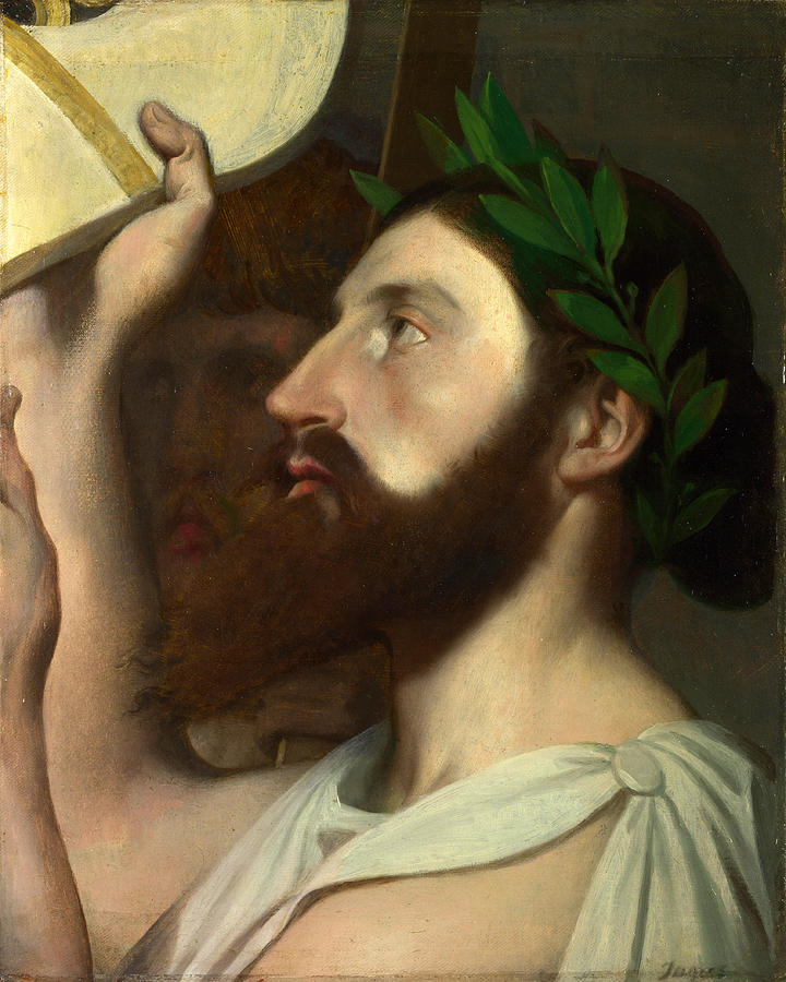 Pindar and Ictinus Painting by Jean-Auguste-Dominique Ingres