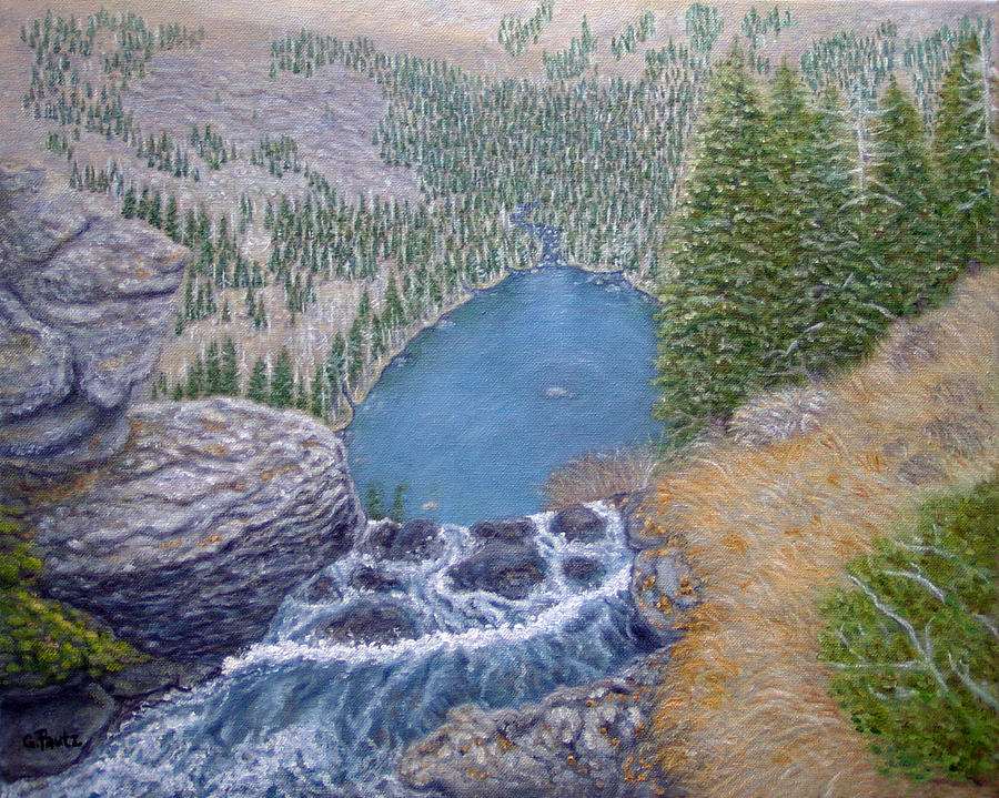 Pine Creek Montana Painting by Gay Pautz