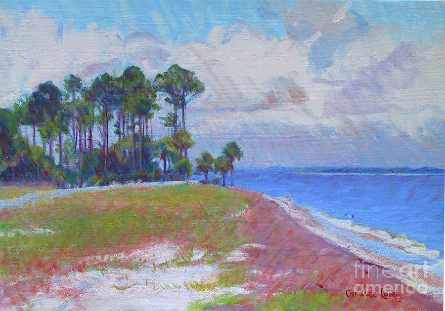 Pine Island Beach Painting by Candace Lovely