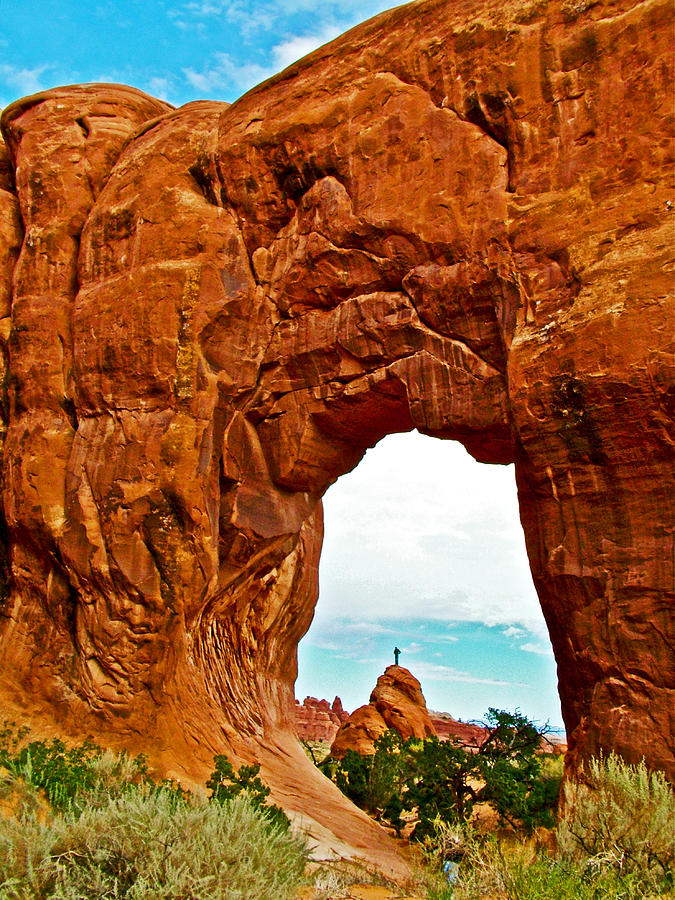 Pine Tree Arch from Devils Garden Trail in Arches National Park-Utah  Photograph by Ruth Hager