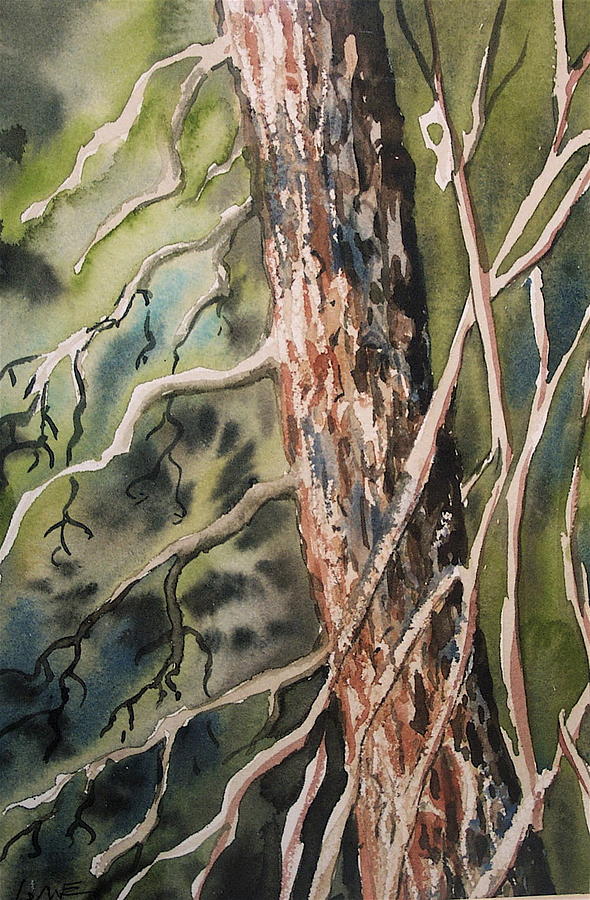 Pine Tree Painting by Lynne Haines