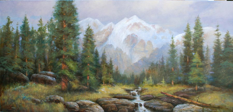 Pine Valley Painting by Richard Hinger