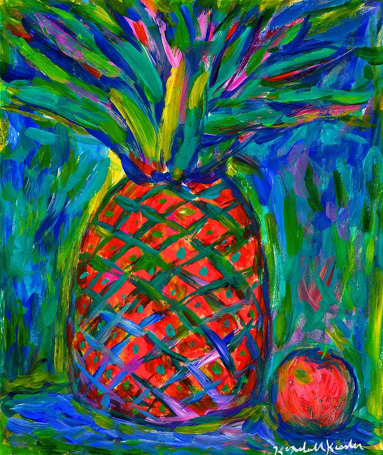 Pineapple Burst Painting by Kendall Kessler