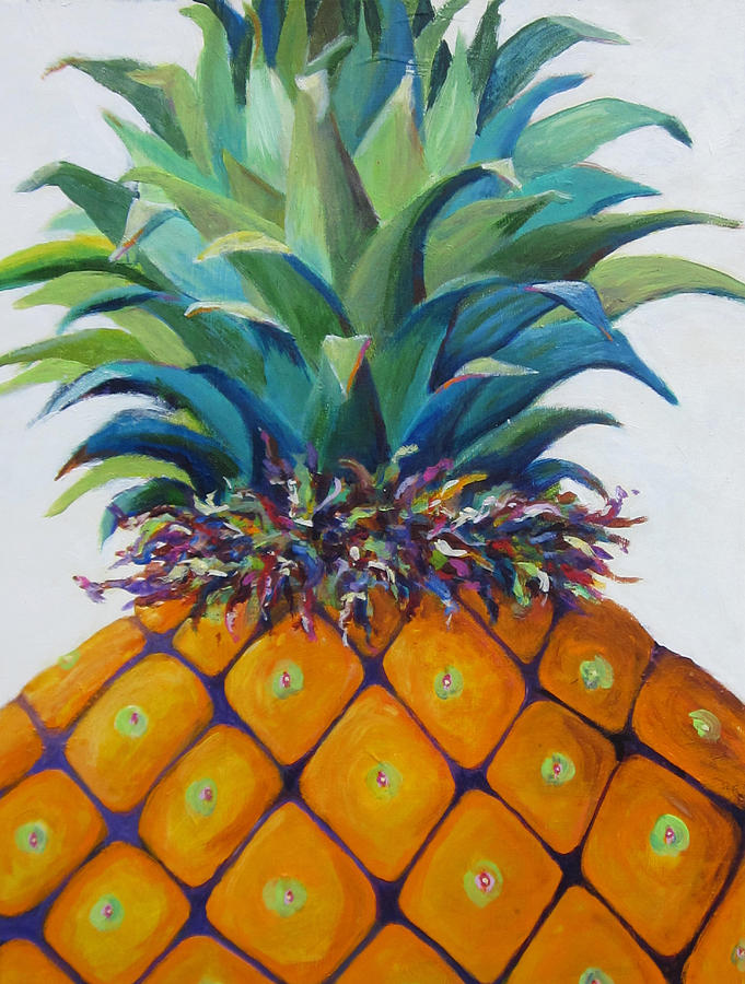Pineapple I Painting by Anne Marie Brown