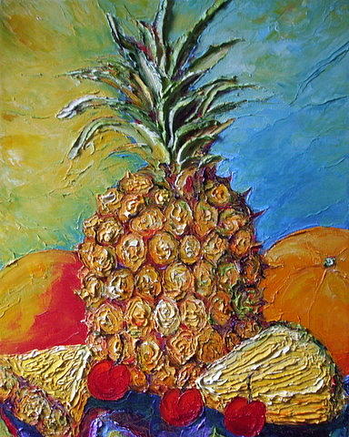 Pineapple Painting by Paris Wyatt Llanso